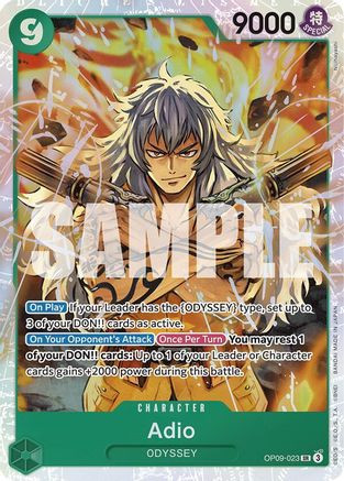 Adio (OP09-023) Emperors in the New World Foil