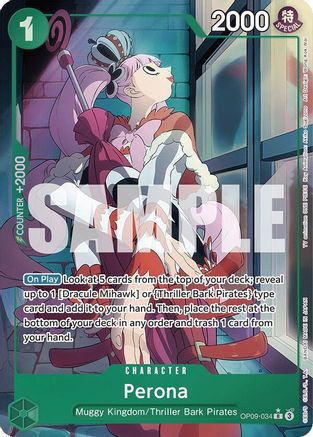 Perona (Parallel) (OP09-034) Emperors in the New World Foil