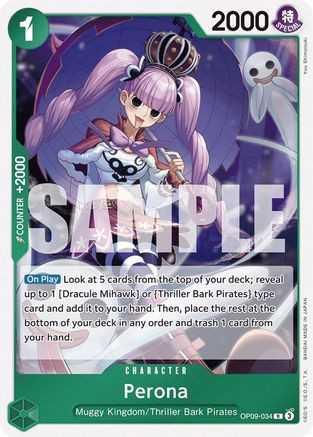 Perona (OP09-034) Emperors in the New World Foil