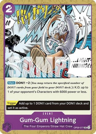 Gum-Gum Lightning (OP09-077) Emperors in the New World