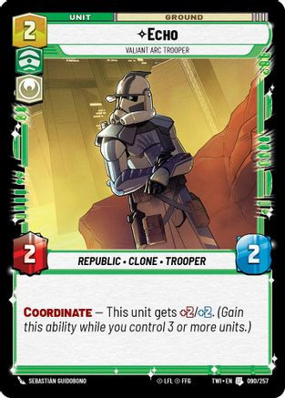 Echo - Valiant Arc Trooper (090/257) - Twilight of the Republic
