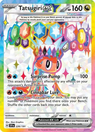 Tatsugiri ex 226 - SV08 Surging Sparks Holofoil (LP)