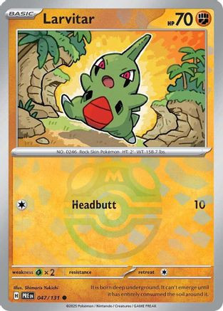 Larvitar (Master Ball Pattern) 47 - SV Prismatic Evolutions Holofoil