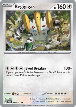 Regigigas 86 - SV Prismatic Evolutions Reverse Holofoil