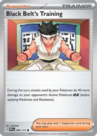 Black Belt's Training - 096/131 96 - SV Prismatic Evolutions Reverse Holofoil