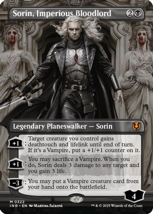 Sorin, Imperious Bloodlord (Borderless) (INR-322) - Innistrad Remastered