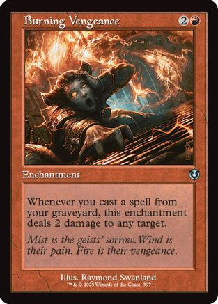 Burning Vengeance (Retro Frame) (INR-397) - Innistrad Remastered