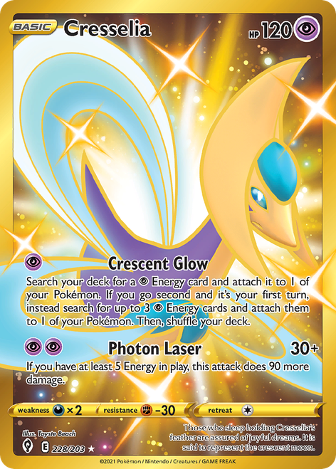 Cresselia 228/203 - Evolving Skies Holofoil (LP)