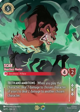 Scar - Heartless Hunter (Store Championship) (14) - Disney Lorcana Promo Cards Holofoil