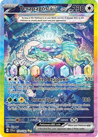 Terapagos ex 170 - SV07 Stellar Crown Holofoil (LP)