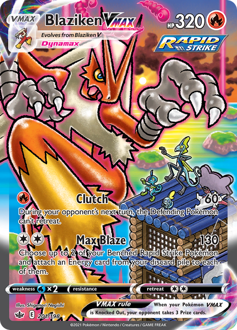 Blaziken VMAX 201/198 - Chilling Reign Holofoil (LP)
