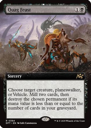 Quag Feast (Extended Art) (DFT-384) - Aetherdrift Foil