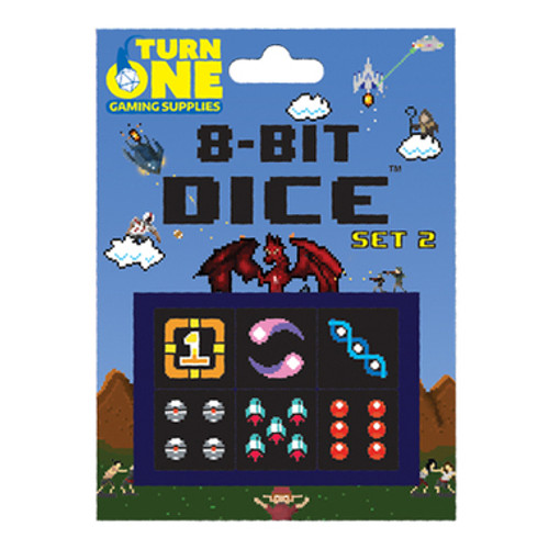 8-Bit D6 Dice: Set 2 - Shooter