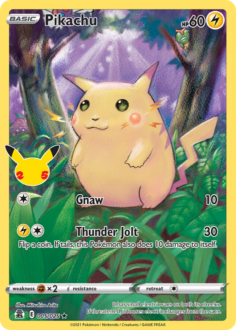 Pikachu 5/25 - Celebrations Holofoil (LP)