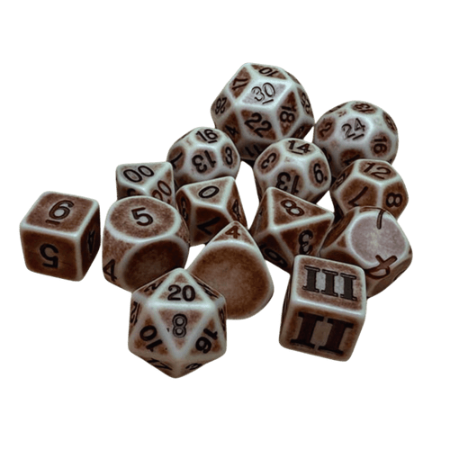 Dungeon Crawl Classics RPG: Wyrdling Sunbleached Bone Dice (14ct)