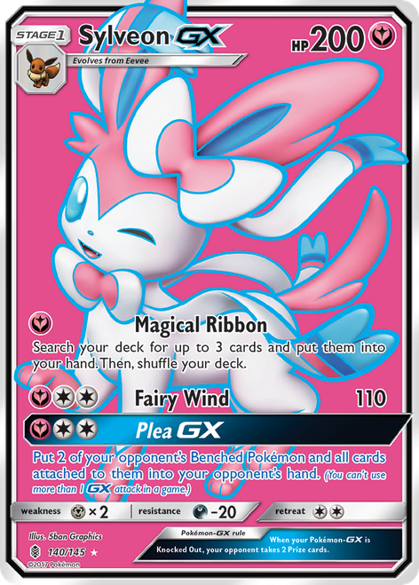 Sylveon-GX 140/145 - Guardians Rising Holofoil (LP)