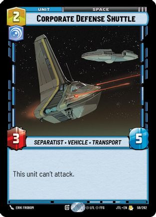 Corporate Defense Shuttle (059/262) - Jump to Lightspeed