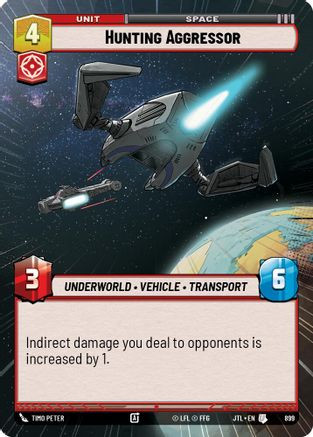 Hunting Aggressor (Hyperspace Foil) (899) - Jump to Lightspeed Foil