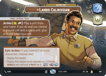 Lando Calrissian - Buying Time (Showcase) (999) - Jump to Lightspeed Foil