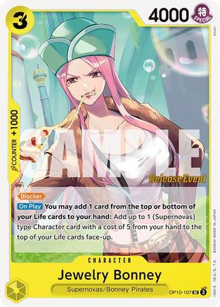 Jewelry Bonney (OP10-107) Royal Blood Release Event Cards