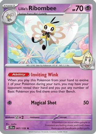 Lillie's Ribombee - 067/159 67 - SV09 Journey Together Holofoil