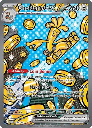 Gholdengo ex 164 - SV Prismatic Evolutions Holofoil (LP)