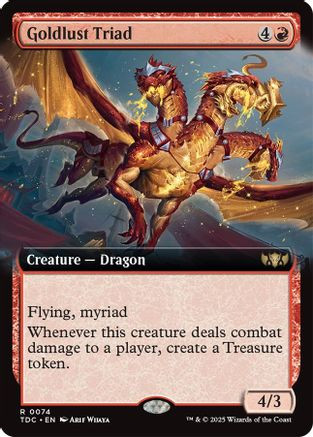 Goldlust Triad (Extended Art) (TDC-074) - Commander: Tarkir: Dragonstorm