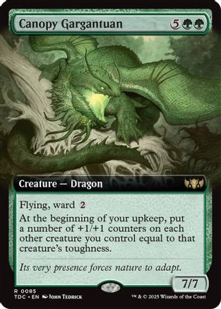 Canopy Gargantuan (Extended Art) (TDC-085) - Commander: Tarkir: Dragonstorm