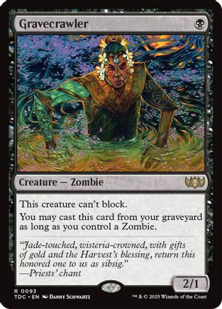 Gravecrawler (TDC-093) - Commander: Tarkir: Dragonstorm