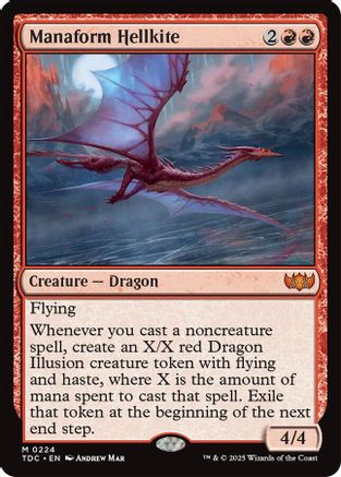 Manaform Hellkite (TDC-224) - Commander: Tarkir: Dragonstorm