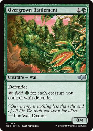 Overgrown Battlement (TDC-264) - Commander: Tarkir: Dragonstorm