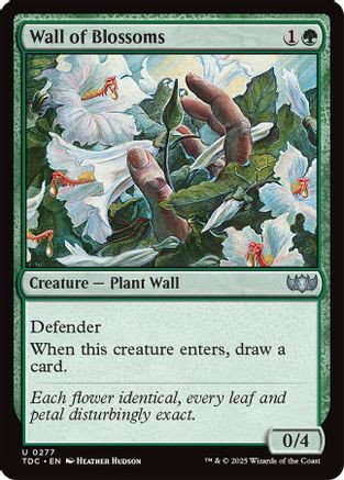 Wall of Blossoms (TDC-277) - Commander: Tarkir: Dragonstorm