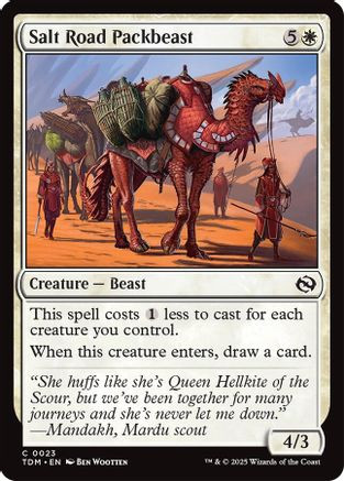 Salt Road Packbeast (TDM-023) - Tarkir: Dragonstorm
