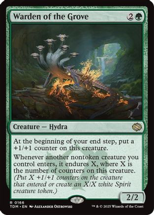 Warden of the Grove (TDM-166) - Tarkir: Dragonstorm Foil