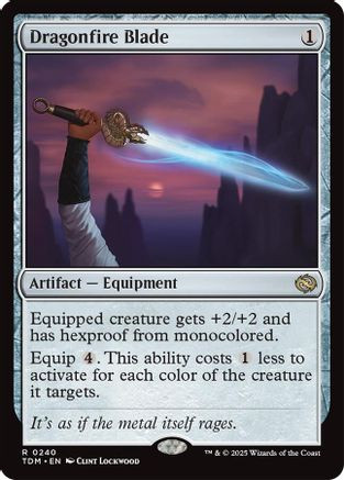 Dragonfire Blade (TDM-240) - Tarkir: Dragonstorm