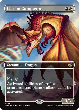 Clarion Conqueror (Borderless) (TDM-377) - Tarkir: Dragonstorm