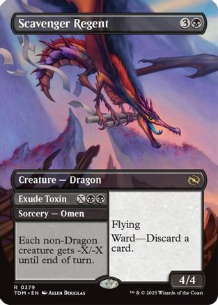 Scavenger Regent (Borderless) (TDM-379) - Tarkir: Dragonstorm Foil