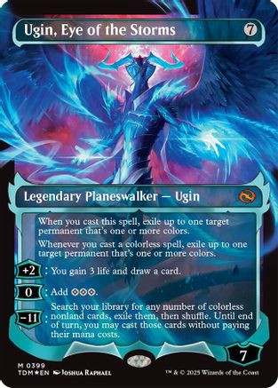 Ugin, Eye of the Storms (Showcase) (TDM-399) - Tarkir: Dragonstorm Foil