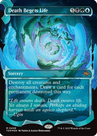 Death Begets Life (Showcase) (TDM-406) - Tarkir: Dragonstorm Foil