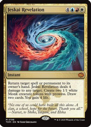 Jeskai Revelation (TDM-196) - Tarkir: Dragonstorm Foil