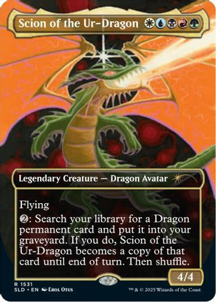 Scion of the Ur-Dragon (SLD-1531) - Secret Lair Drop (Borderless) Foil