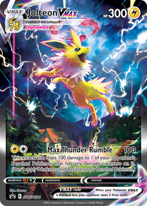 Jolteon VMAX SWSH184/298 - SWSH Black Star Promos Holofoil (LP)