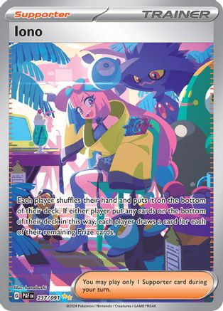 Iono 237/091 237 - SV Paldean Fates Holofoil (LP)