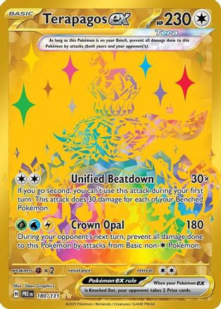Terapagos ex - 180/131 180 - SV Prismatic Evolutions Holofoil (LP)