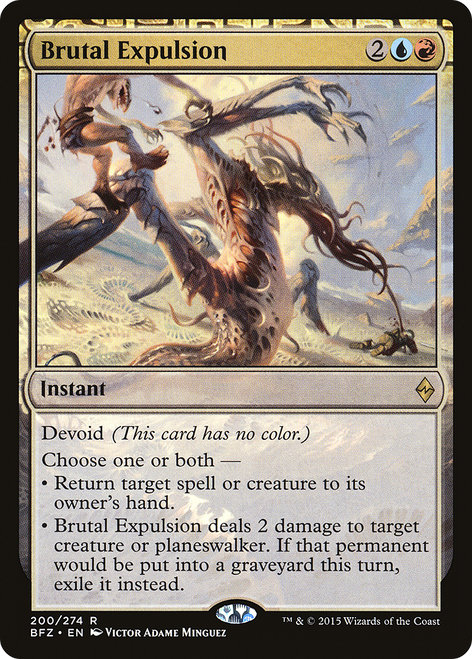 Brutal Expulsion (BFZ-200) - Battle for Zendikar: (devoid) Foil