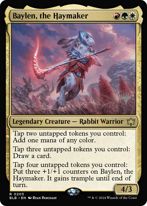 Baylen, the Haymaker (PPBLB-205P) - Bloomburrow Promos