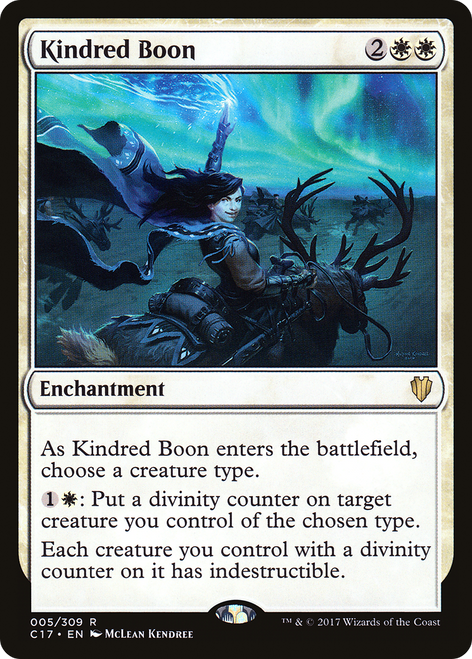 Kindred Boon (C17-005) - Commander 2017