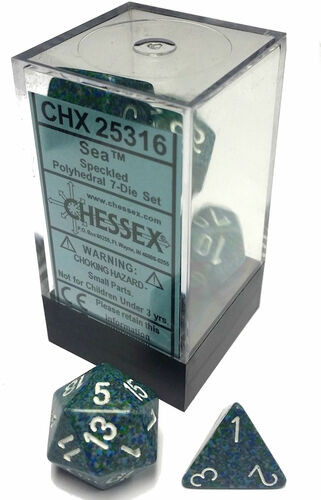 Chessex Dice: Speckled - Polyhedral Set Sea (7)