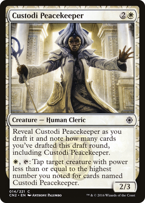 Custodi Peacekeeper (CN2-014) - Conspiracy: Take the Crown: (draft)