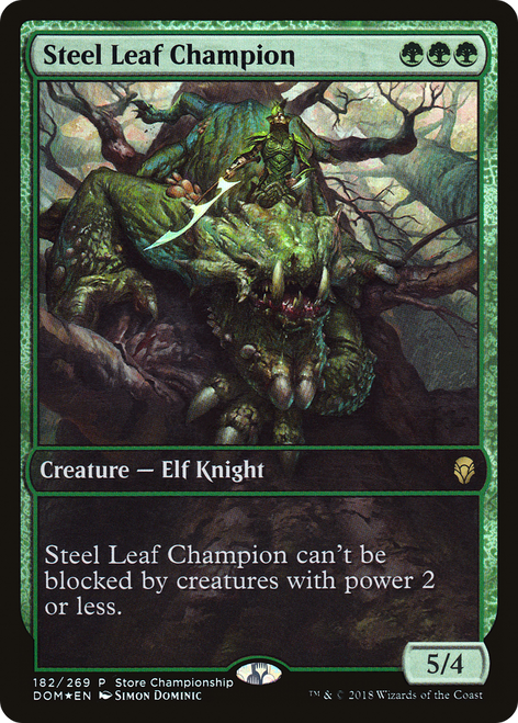Steel Leaf Champion (GAME-182) - Dominaria Promos Foil